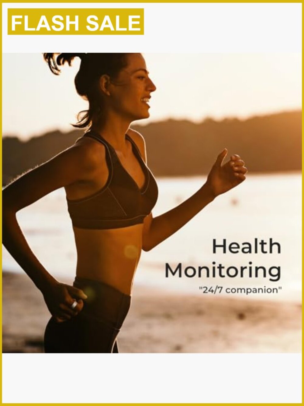 Smart Ring Gen2 Ceramic Sleep Heart Rate Fertility Tracker Size 8 - Picture 4 of 6